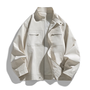 日系平铺工装飞行夹克秋季立领棒球服外套 A436-1807-P80119图片