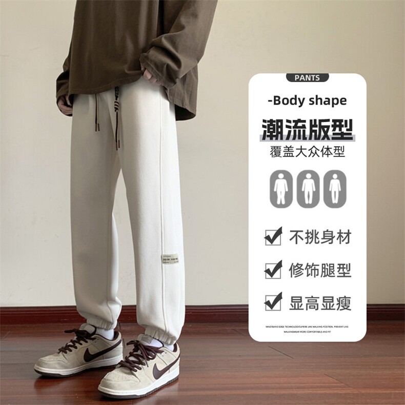 上新2025年春秋休闲潮牌束脚百搭帅气运动裤XZ301b-2-CK676特P30,男装休闲裤,星座301B-2（原A443-1）