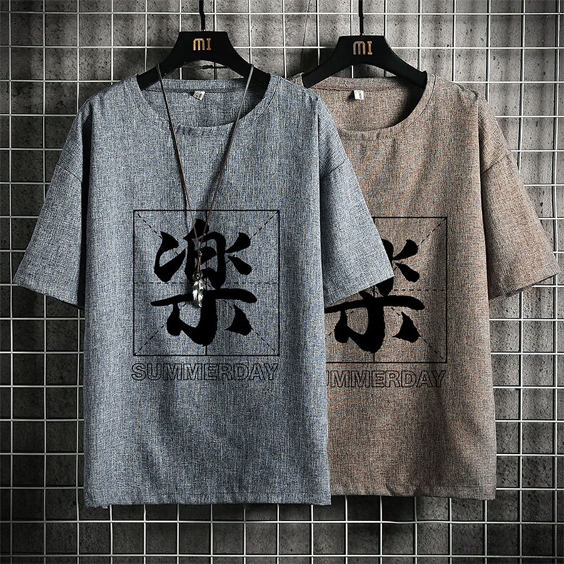 ZT71197-P35风复古亚短袖男t恤男半袖网格控48,男装T恤,电商A040A