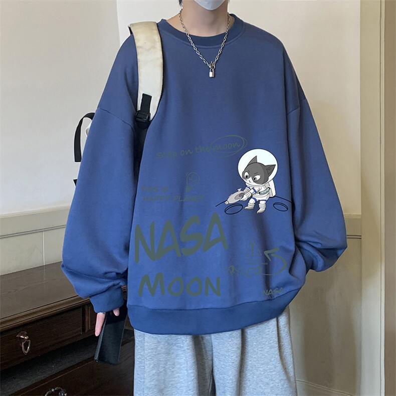 圆领卫衣男大码加厚加绒长袖t恤男S6187-P28加绒款-P33,男装卫衣,电商A040