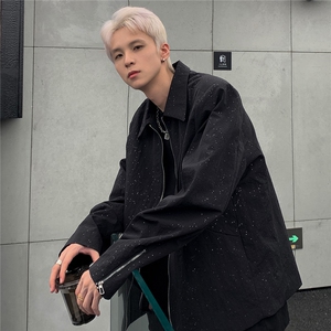 秋季新款满天星立领夹克外套男网红外套潮 JK102-P98图片