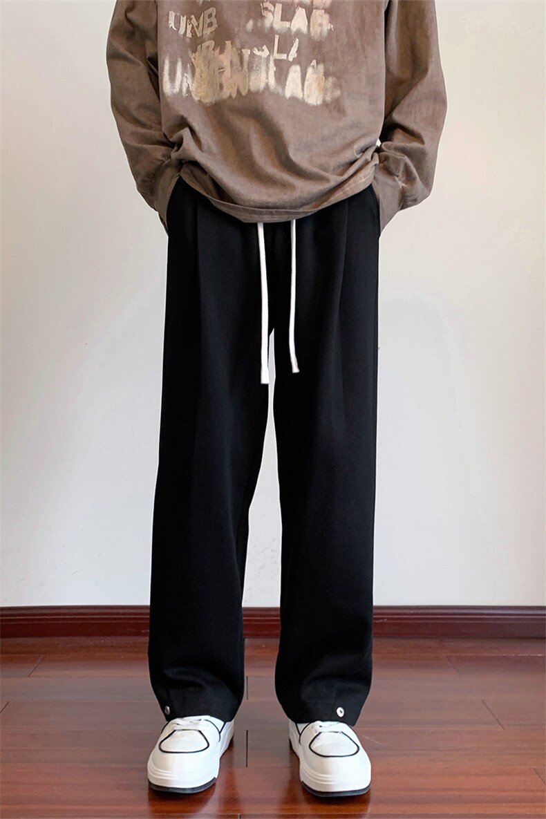 秋季休闲裤男中性纯色卫裤聚酯纤维DSA157-1-K9755-P40,男装休闲裤,电商A157-1