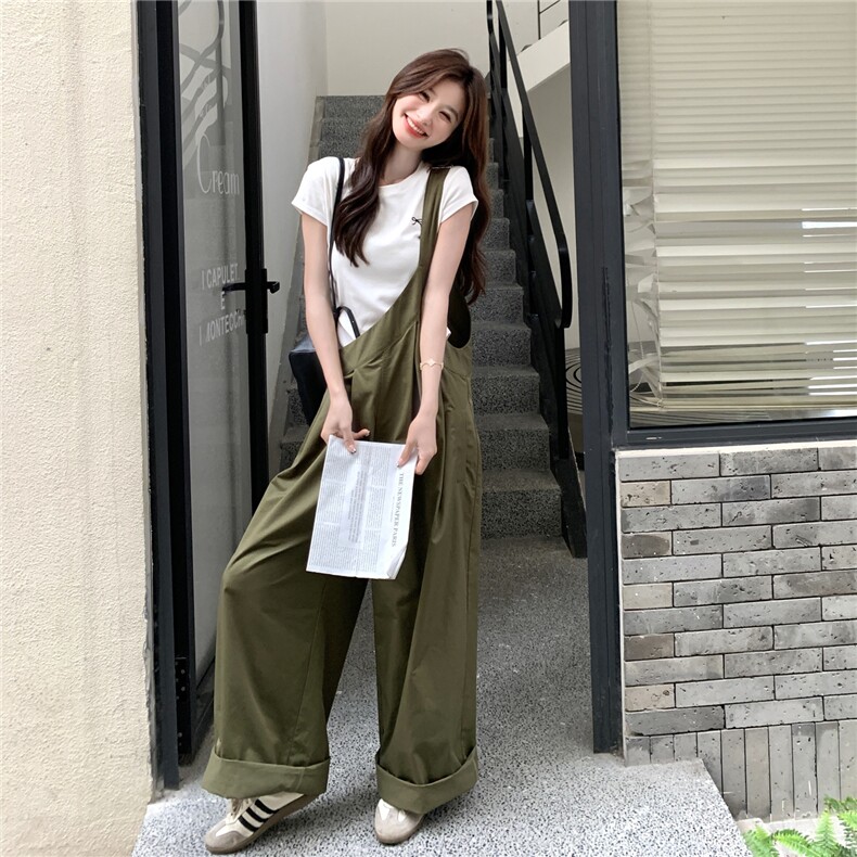 【新款】单肩休闲工装背带裤2C327-8818-P120-K178,女装连体裤,2C327