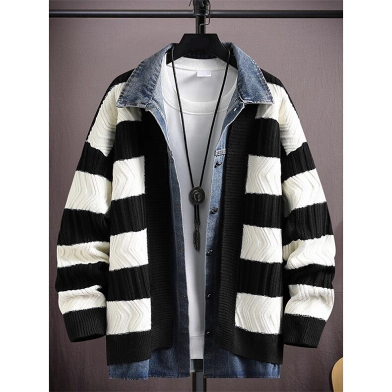 MM186-P95潮牌复古韩版宽松慵懒风毛线衣针织外套，女装针织衫/毛衣，星座617A-2