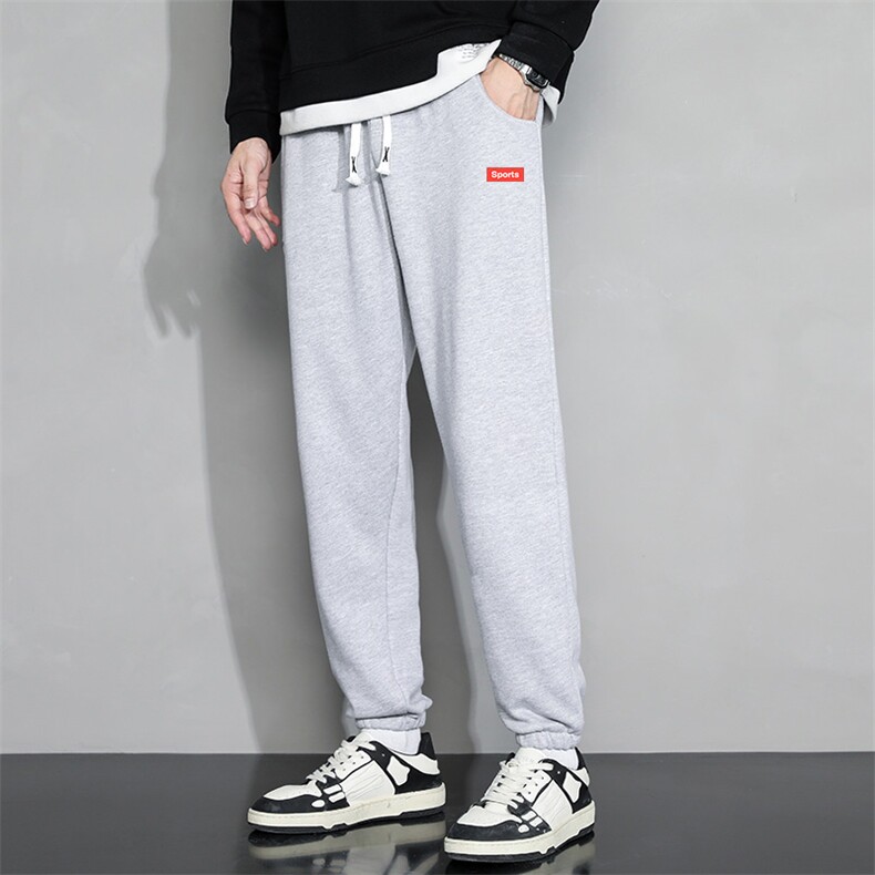 休闲裤男22秋冬新款舒适百搭运动裤潮牌修身工装裤学生卫裤Z908，男装休闲裤，星座815-2