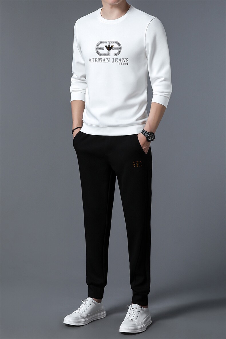 S3058-2钱塘2020-2春秋薄款时尚休闲简约中青年男士卫衣P137,男装休闲套装,钱塘207-2