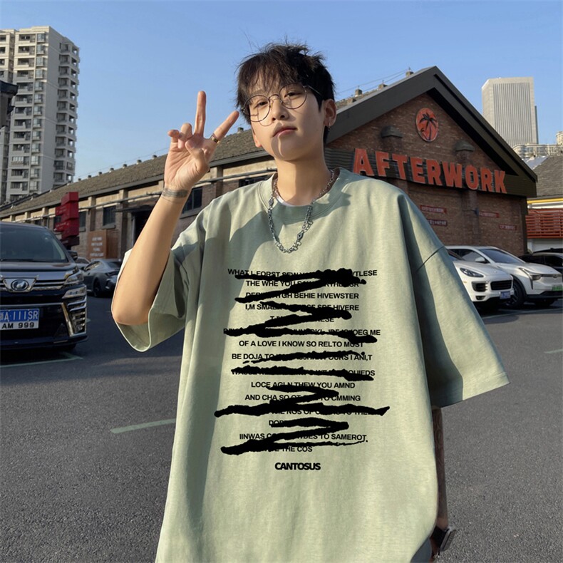 量大优供视频230g重磅纯棉短袖t恤男XT523-特P19,男装T恤,电商B371