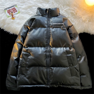 秋冬新款纯色冬季加厚宽松潮牌棉服保暖外套8858/P130图片