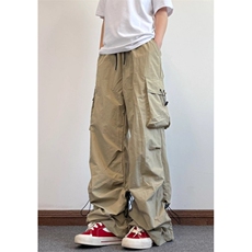 春夏薄款浅色宽松速干伞兵裤户外工装裤男女休闲裤K987，男装工装外套，星座1116A（原606A-3）