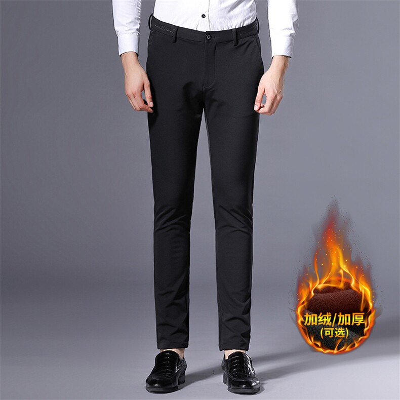 男裤2023新款秋季休闲裤男直筒宽松中年男士西裤爸爸裤子休闲长裤，男装西裤，电商B212（原钱塘6029）