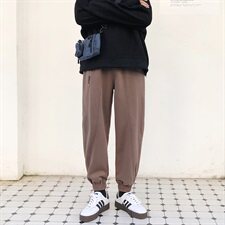 202-7-G秋季新款长裤男针织裤运动休闲韩版宽松卫裤潮流，男装休闲裤，星座1302