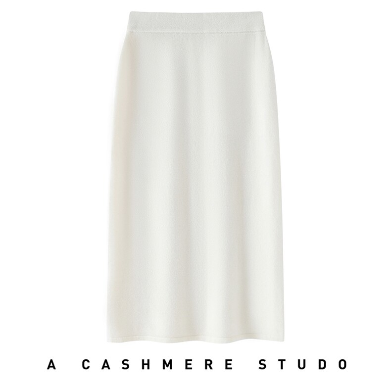2025舒适百搭简约秋冬新款软糯舒适女士半身羊绒裙，女装半身裙，星纬羊绒