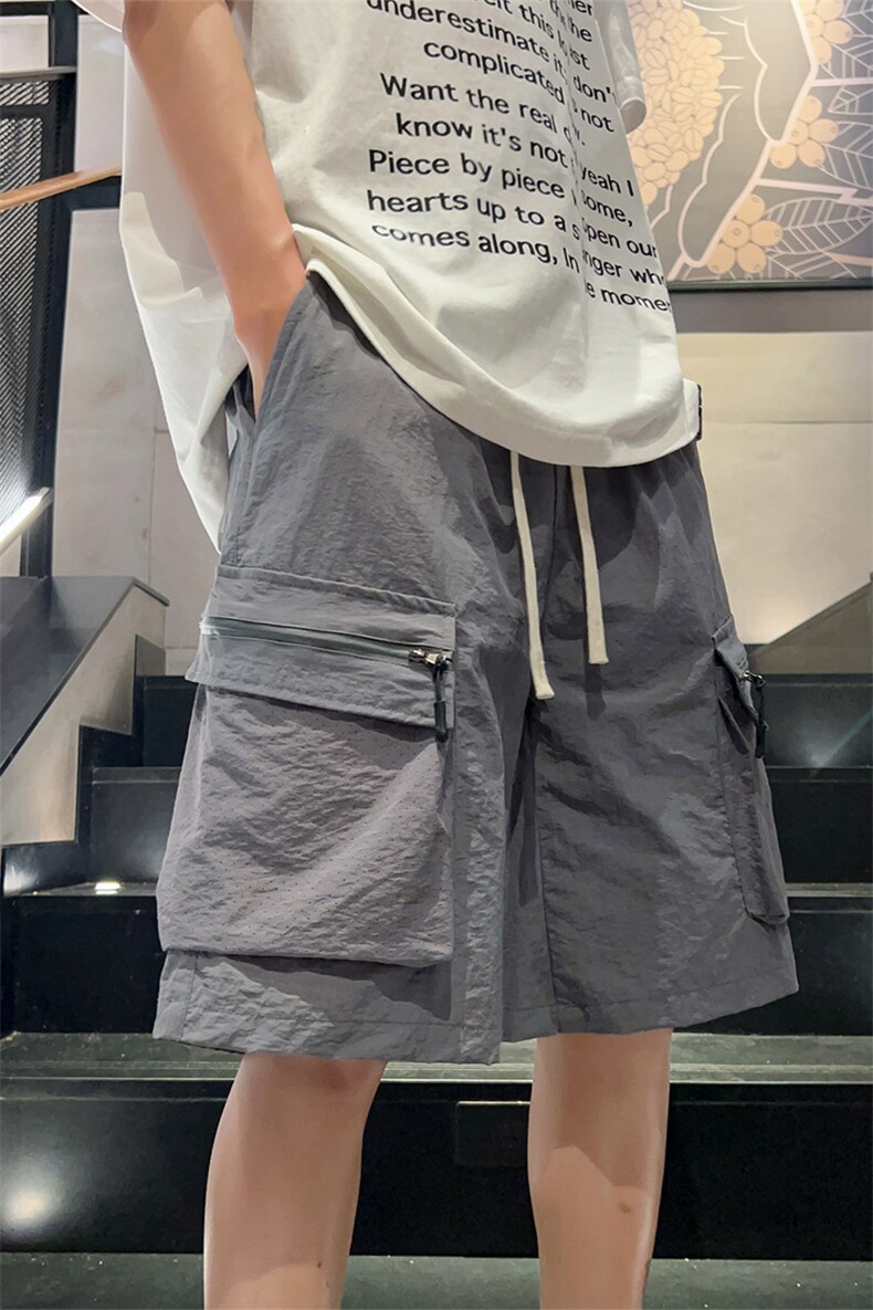 M-8XL夏季大码双口袋工装短裤五分裤109-H77-P40,男装牛仔裤,星座109