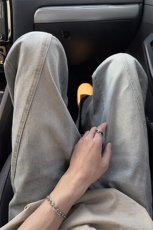 B221美式ins高街暗黑拼接宽松直筒牛仔裤LK25464-特P45控78，男装牛仔裤，电商B221