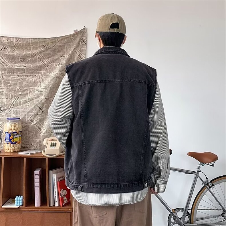 青春流行标准帅气无袖马甲G8006P50,男装背心/马甲,星座1116-2