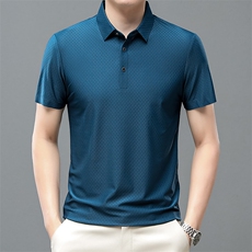 时尚百搭Polo衫翻领夏季男士休闲纯色短袖T恤半袖衫ZL66365-P60，男装Polo衫，星座1105-3