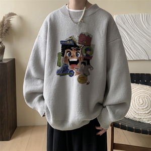 高质量！秋冬季半高领毛衣男士加绒加厚线衣男针织衫男DMY428-P45图片