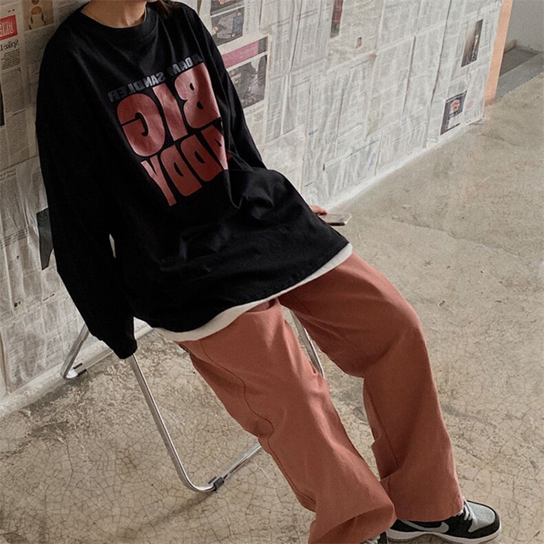 Q0116-P45字母长袖上衣美式基础宽松圆领卫衣,男装卫衣,星座617A-2