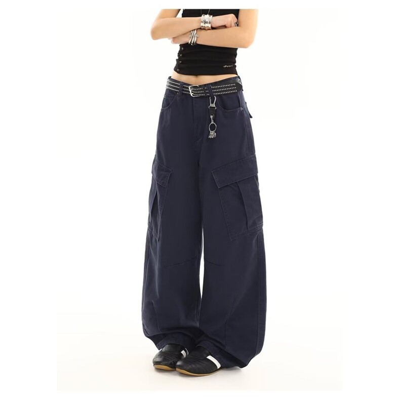 美式微喇叭牛仔裤男女复古cleanfit水洗棉工装裤子K90066-P60网图,男装牛仔裤,电商B245