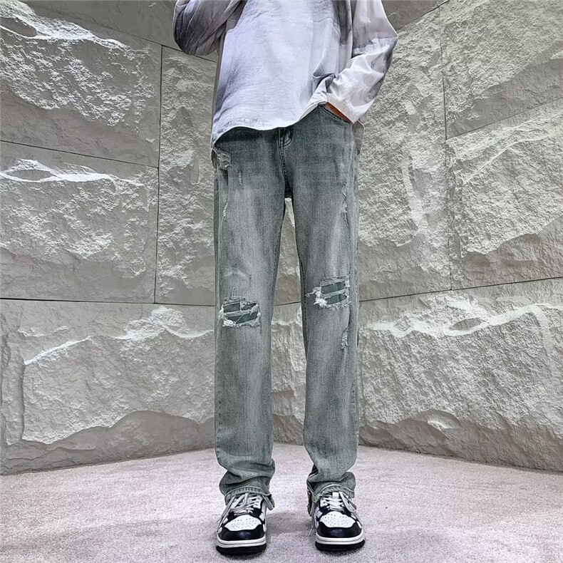 美式牛仔裤男款秋季长裤潮Y9052P43,男装牛仔裤,星座1116-2