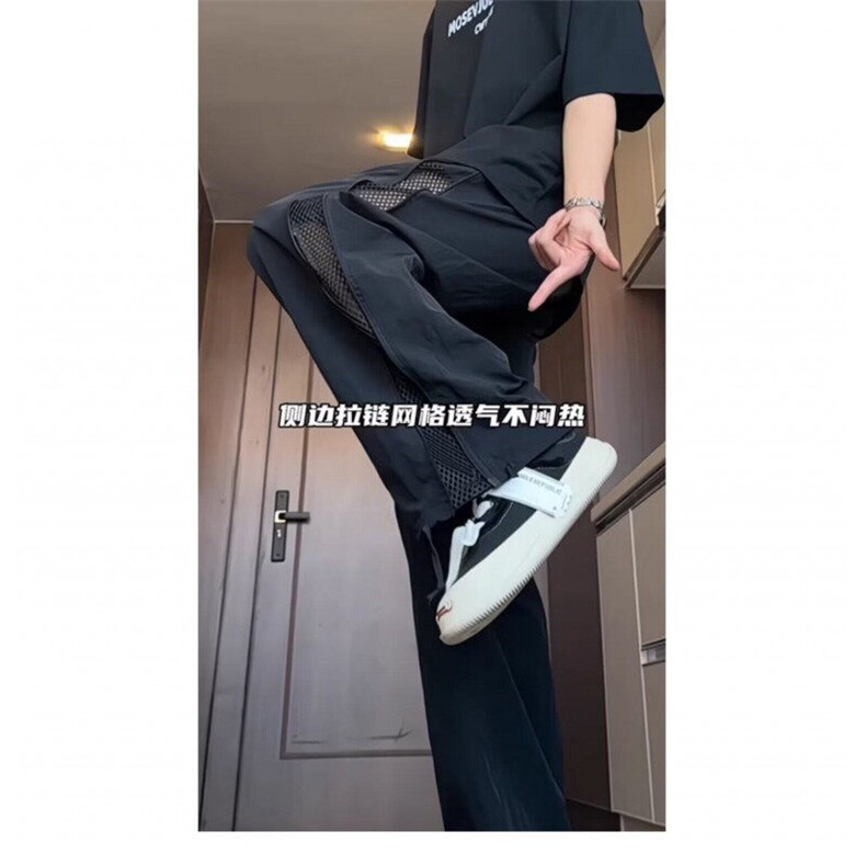 运动裤新款美式速干夏季薄款宽松大码显瘦休闲防晒阔腿裤K78,男装休闲裤,星座1116A（原606A-3）