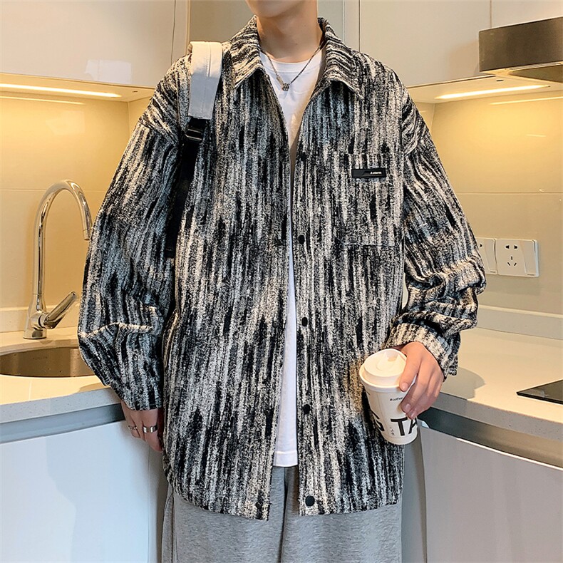 1506/QW10260/P46新款春秋衬衫男高级感夹克情侣宽松上衣外套潮,男装夹克,星座1506