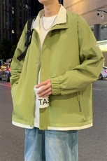 夜景假两件立领大码防水夹克男士冲锋衣外套jk1215特p71，男装夹克，星座309（原A406）
