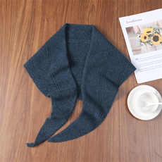 2025年时尚不是提前简约休闲镂空三角巾披肩，围巾，九月九羊绒