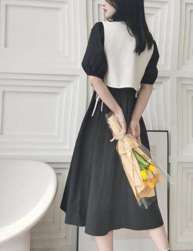 韩版两件套连衣裙，女装连衣裙，YO\VLF雅洛菲