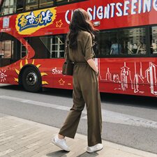 2021夏季新款军绿色连体裤8605-7023，女装连体裤，浙宝225