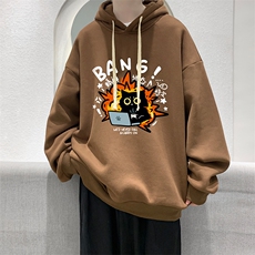 8XL连帽卫衣男大码胖子帽衫大号运动服WY2405-P35，男装卫衣，电商A040