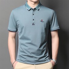 男士短袖t恤夏季男士翻领上衣服半袖体恤潮流休闲男装t桖衫,男装T恤,电商B212（原钱塘6029）
