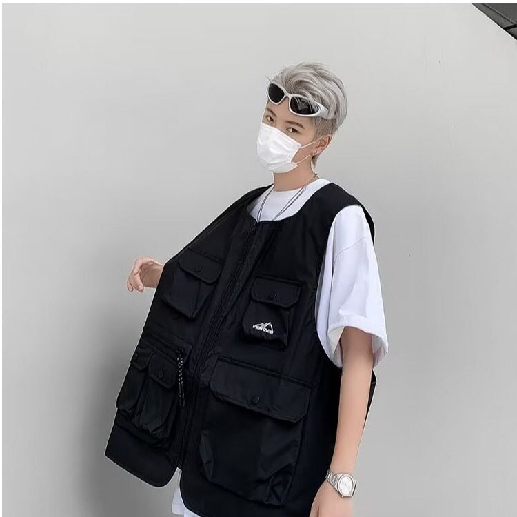 2025新款机能男士马甲多口袋外穿工装外套坎肩潮流MJ9315,男装工装外套,星座1108