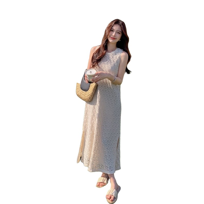 2025夏装新款简约时尚宽松显瘦背心连衣裙,女装连衣裙,浙宝220