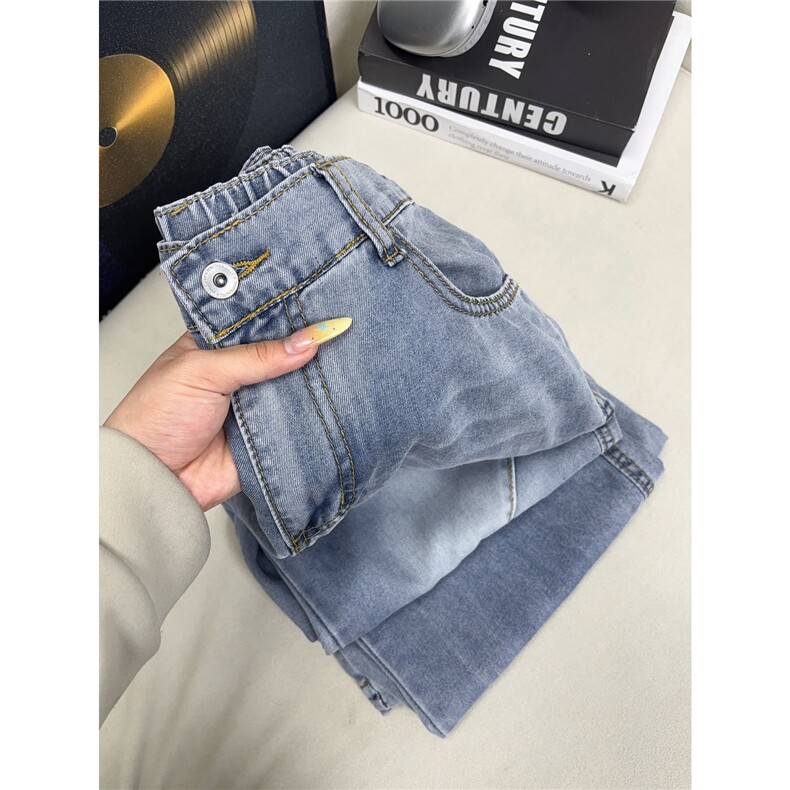 B221美式ins高街宽松直筒莱赛尔冰丝牛仔裤LK25488-特P45控88,男装牛仔裤,电商B221