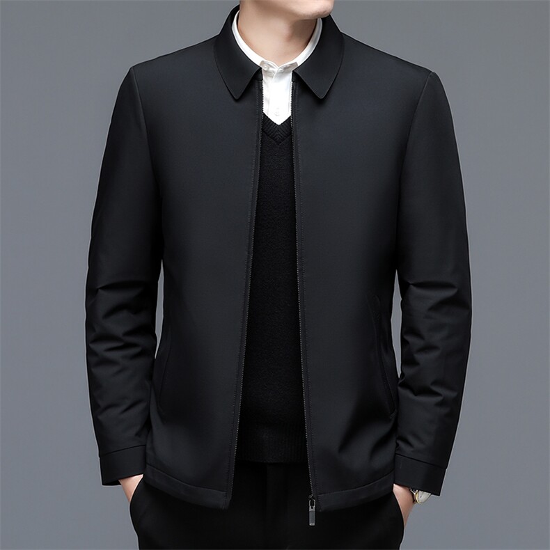 DZ99656钱塘2020-3中年男士冬季厚款商务休闲翻领羽绒服P175,男装羽绒服,钱塘207-3