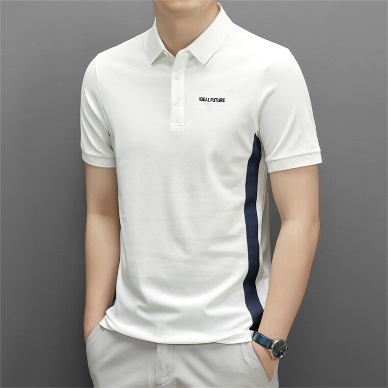 夏季短袖POLO衫中青年男装时尚百搭商务休闲翻领t恤QS3070-P70,男装Polo衫,星座1105-3