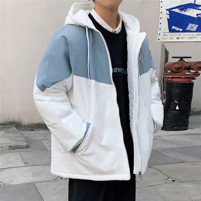 外景情侣冬季宽松百搭冲锋棉衣男港风连帽棉服男外套7786P60控98,男装棉衣,星座226-1