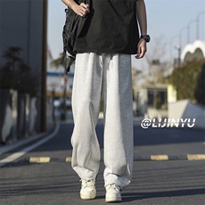华棉春秋卫裤休闲百搭时尚高街长裤直筒X1530特批：40：72，男装休闲裤，星座718
