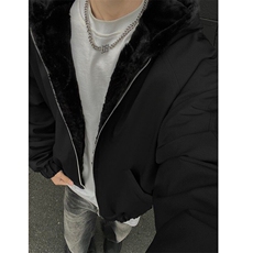 xz514-817-P115新款上架【座山雕】加绒连帽加厚棉服黑灰墙，男装棉衣，星座514
