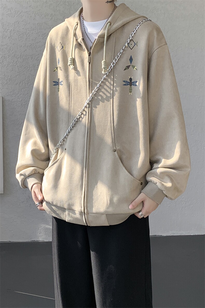 8XL-M特大码秋冬机能夹克外套冲锋衣百搭潮休闲宽松户外WY24P78,男装夹克,电商D206-1