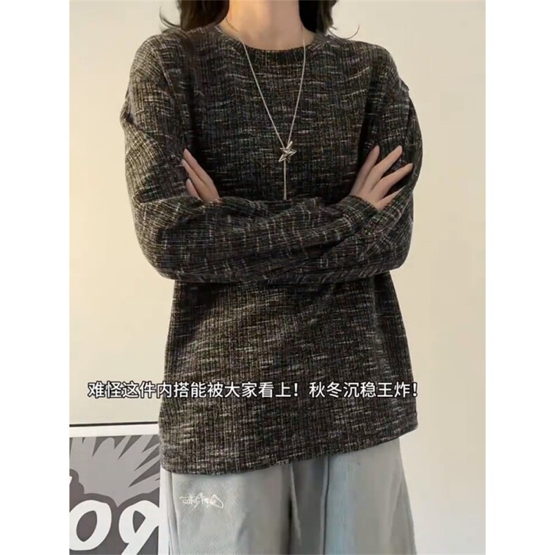网图扎染秋季长袖设计感美式复古打底衫T恤男卫衣外套特P20,男装T恤,电商C306-1