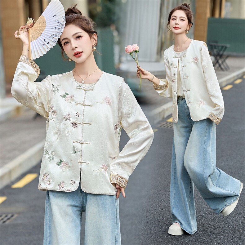 现货新中式马甲女款2025新款春装时髦洋气马夹背心百搭外穿,女装马甲,韩美纤衣