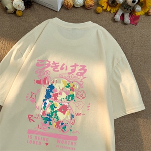 印花T恤 百搭套头纯棉T恤衫 1209-1-T17-P30图片