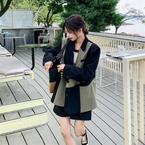 【 现货】 2022秋新款廓形撞色西服251-601-P125-K188图片