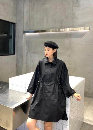 新款韩版衬衣裙图片