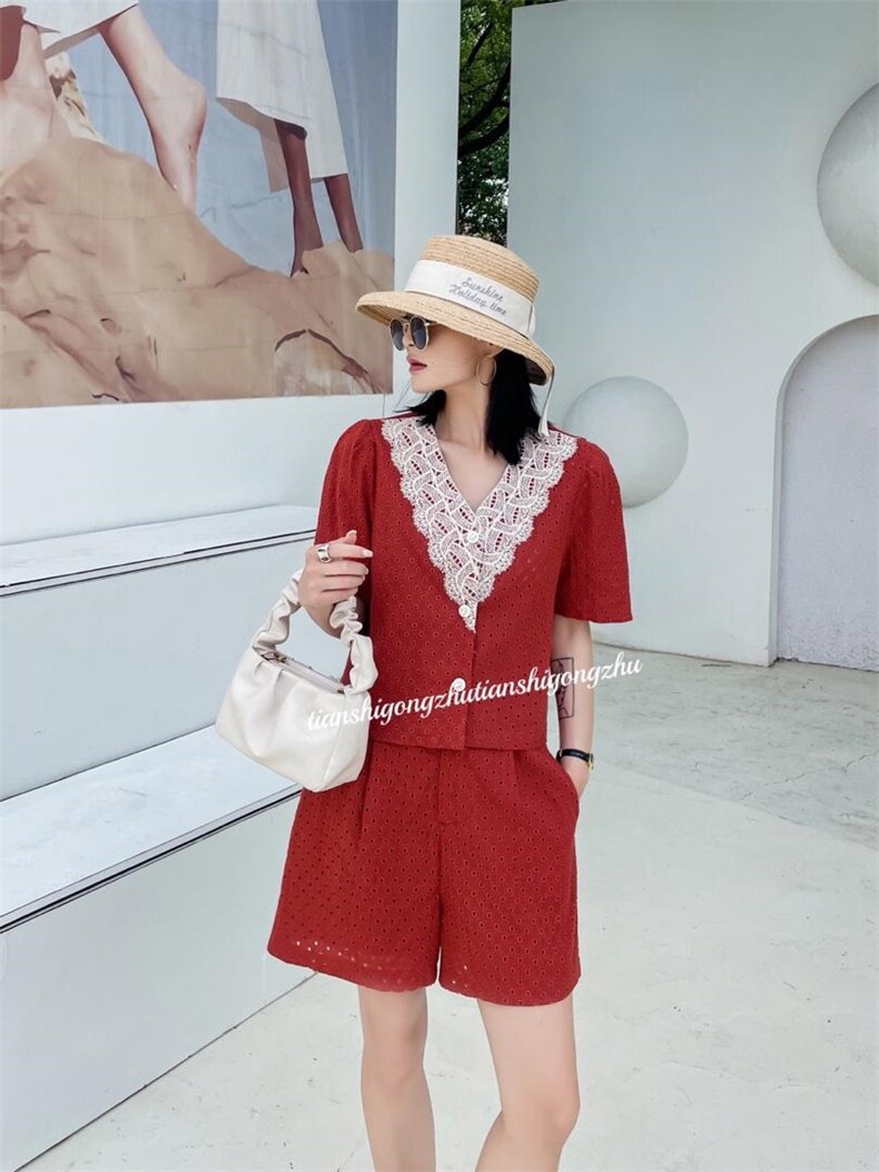 刺绣拼接套裤，其它，天使公主