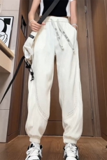 量大优供视频激光打孔肌理感冰丝裤长裤M-5XL特P30控68，男装休闲裤，电商B325