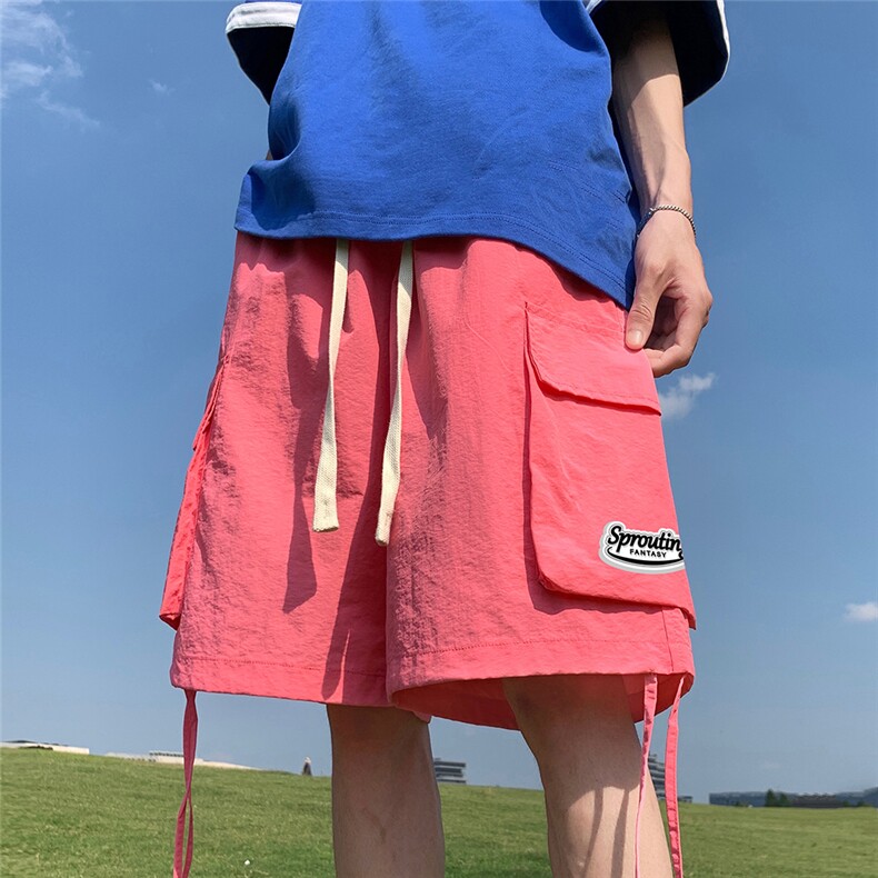 港风23夏季美式时尚百搭宽松工装大口袋短裤五分裤A6261P40控58,男装牛仔裤,电商A268A