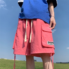 港风23夏季美式时尚百搭宽松工装大口袋短裤五分裤A6261P40控58，男装牛仔裤，电商A268A